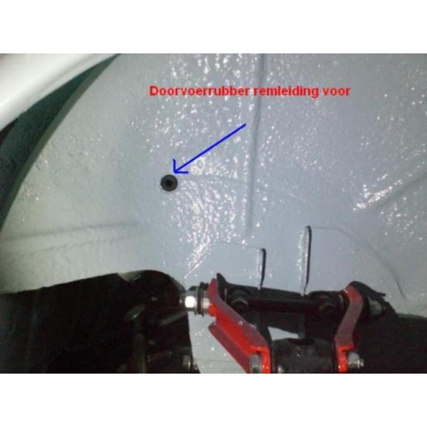 Doorvoerrubber remleiding naar voorwiel - Afbeelding 2