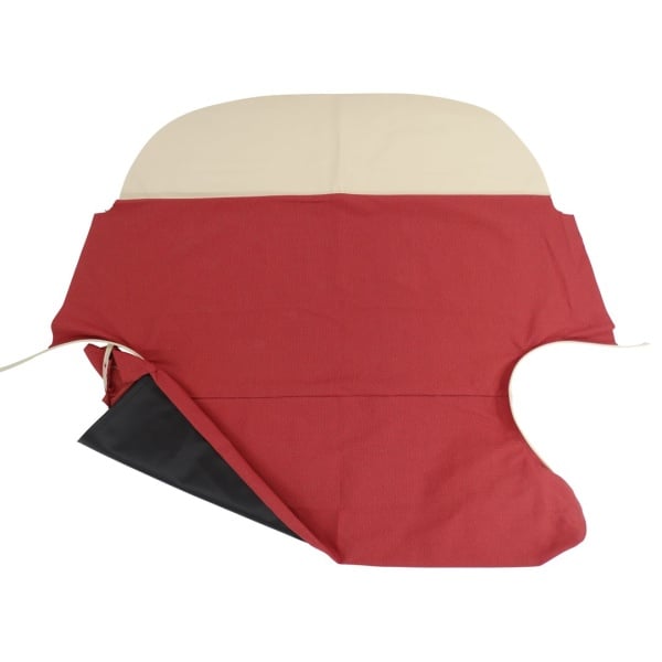 Housses de siège (jeu complet) - Tissu rouge - Fiat 500 N – Image 2