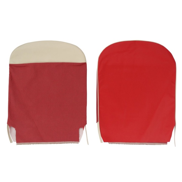 Housses de siège (jeu complet) - Tissu rouge - Fiat 500 N – Image 3