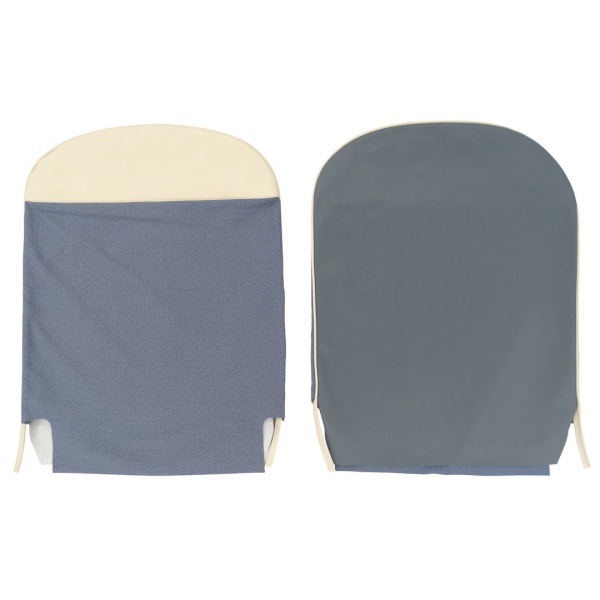 Stoelhoezen (Volledige set) - Blauw stof - Fiat 500 D (voor 03-1963) - Afbeelding 3