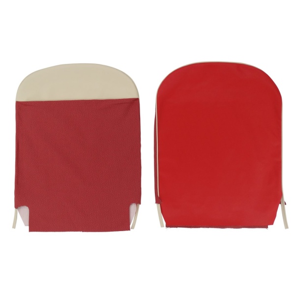Housses de siège (jeu complet) - Tissu rouge - Fiat 500 D (avant 03-1963) – Image 3