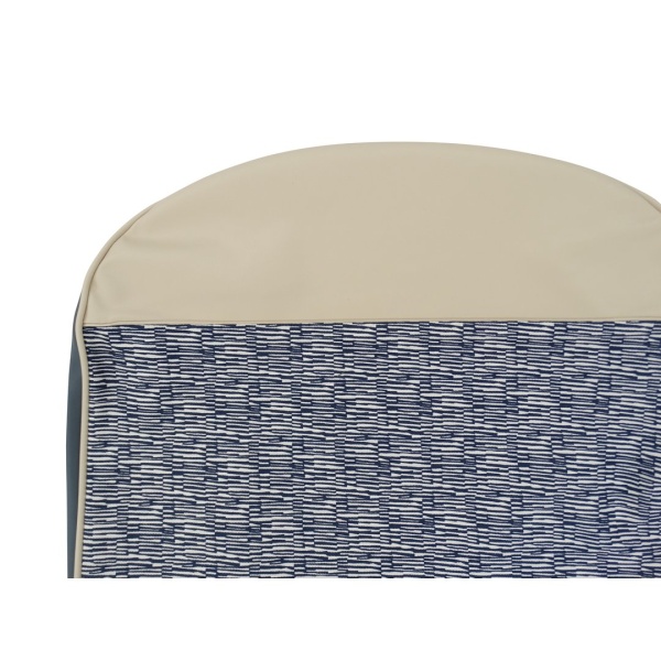 Stoelhoezen (Volledige set) - Blauw stof - Fiat 500 D (na 03-1963) - Afbeelding 4