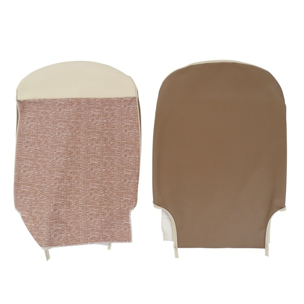 Stoelhoezen (Volledige set) - Bruin stof - Fiat 500 F - Afbeelding 3