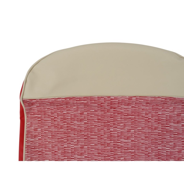 Housses de siège (jeu complet) - Tissu rouge - Fiat 500 F – Image 4