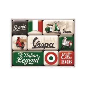 Magneetset Vespa - The Italian Legend
